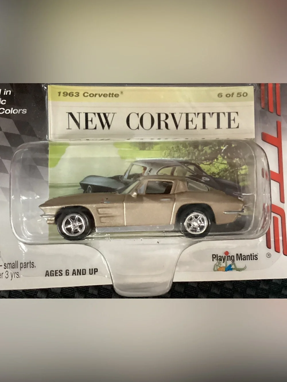 Johnny Lightning 1963 Corvette 50th anniversary Die-Cast Car - Gold